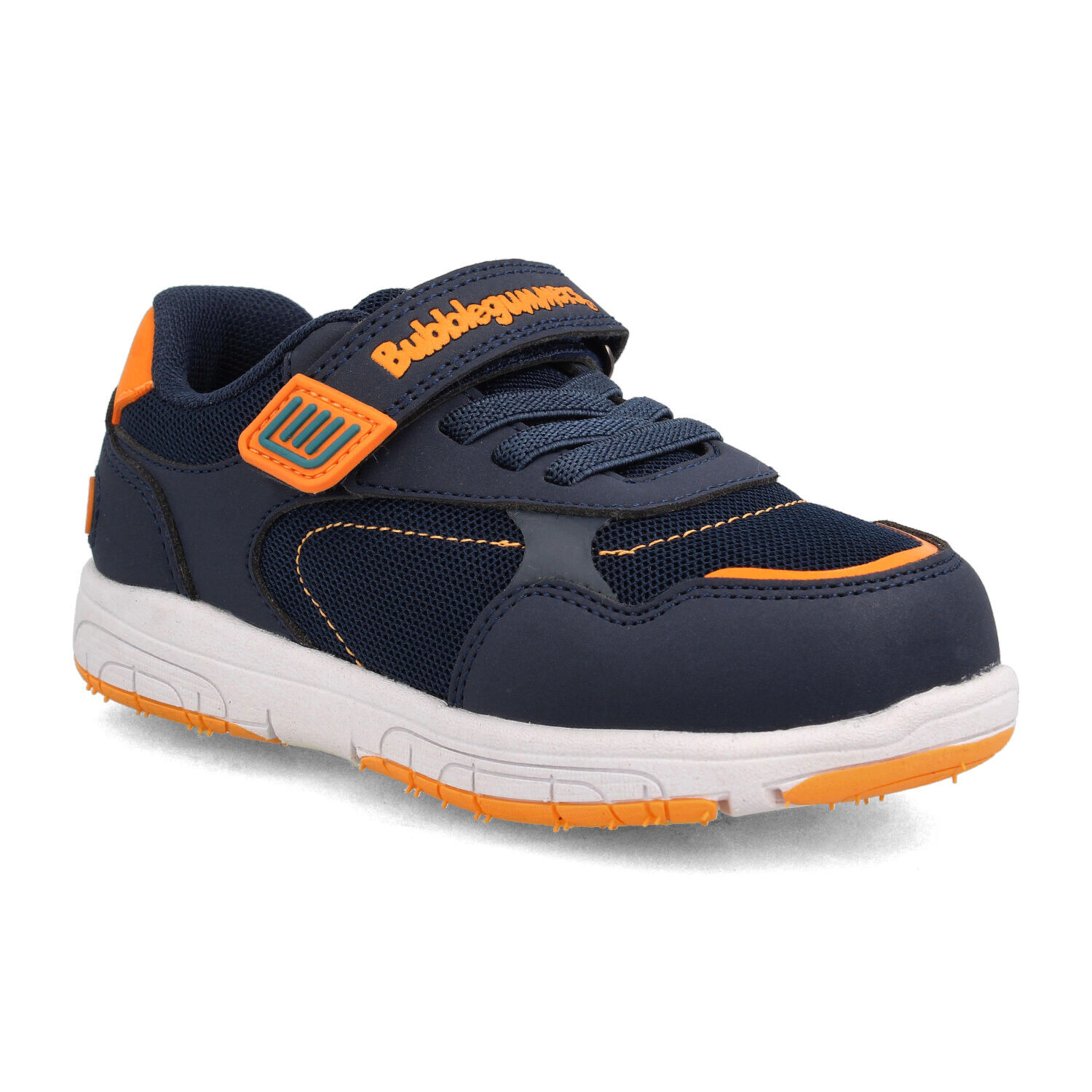 Zapatilla Ni&ntilde;o Bubblegummers Soft Walker Azul - Naranjo image number 0.0